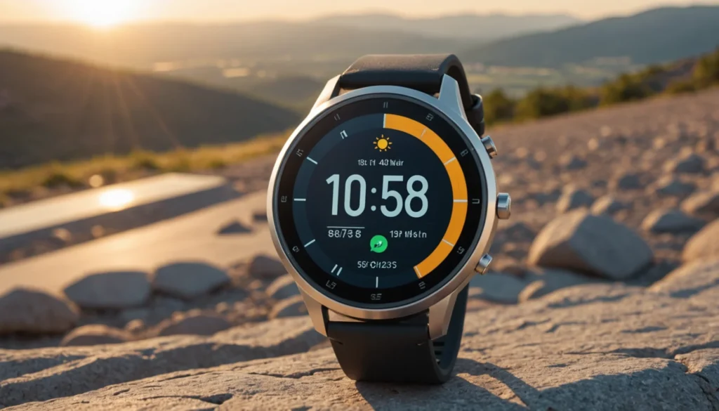 montre solaire connectée